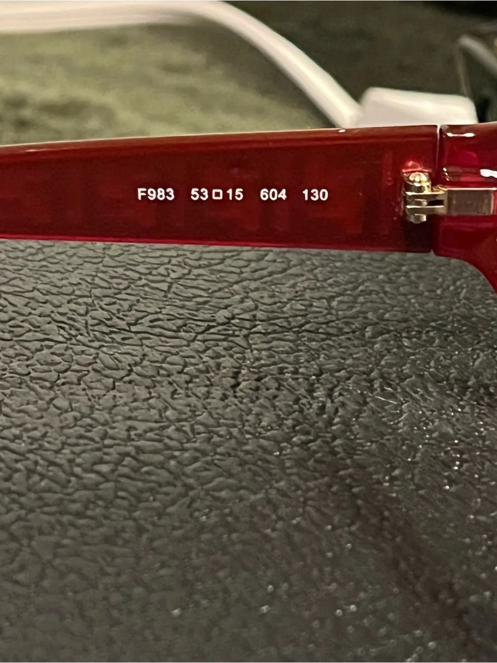 FENDI Eyeglasses Frame F983 (604) Women Acetate Red Italy Made 53-15-130,
